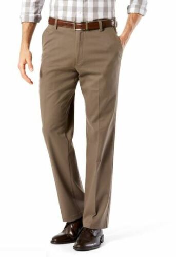 NEW Men's Dockers Khakis Straight Fit Pants Trousers Big & Tall 40x32 brown