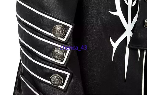 Devil May Cry 5 Vergil Windbreaker Vest Pants Gloves Suit Cosplay Costumes Gift - Picture 10 of 20