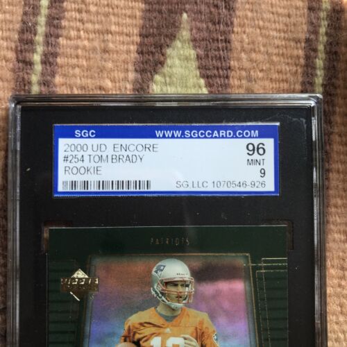 2000 Upper Deck Encore - #254 Tom Brady (RC) - Picture 4 of 4