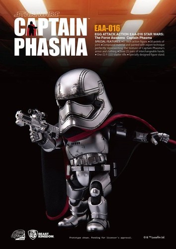 BEAST KINGDOM EGG ATTACK EAA-016 STAR WARS THE FORCE AWAKENS CAPTAIN PHASMA 6" - Picture 2 of 3