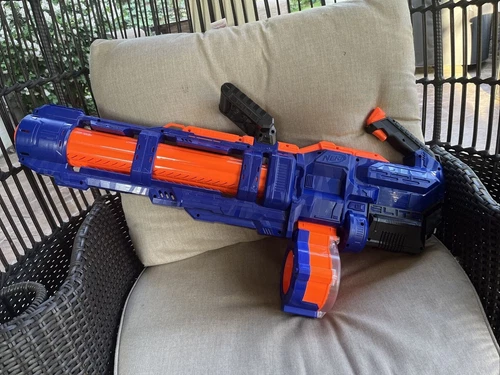 NERF N-Strike Elite Titan CS-50 Dart Blaster w/ Drum + NEW Bullets