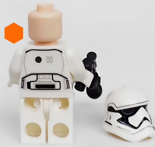 LEGO Star Wars Primera Orden Velocidad de Trodadura Driver Minifigura sw1056 Del Set 75250 - Imagen 5 de 6