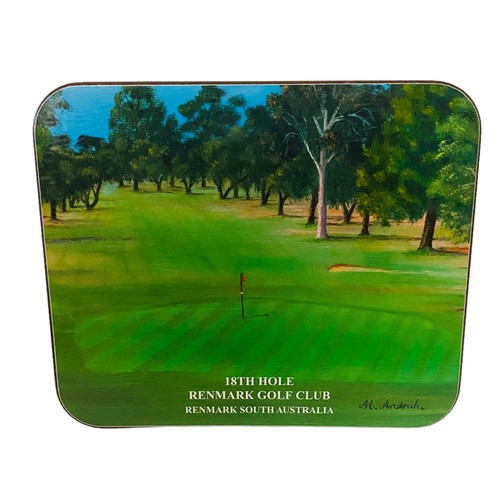 Jason Boxed Set Of 6 Drink Coasters Cork Australian Golf Clubs Courses M Andrich - Picture 5 of 11
