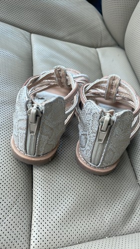 Harper Canyon rose gold faux leather toddler girls sandals spring summer Style - Picture 2 of 3