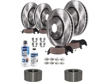 Front and Rear Brake Pad and Rotor and Wheel Bearing Kit fits Odyssey 78CNPC