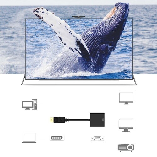 Display Port Male to DVI Female Cable Adapter Converter Thunderbolt DP for PC - Picture 9 of 12