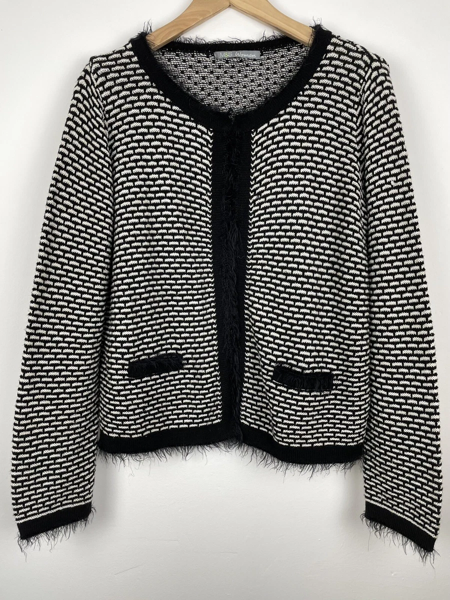 Metallic store fringe cardigan