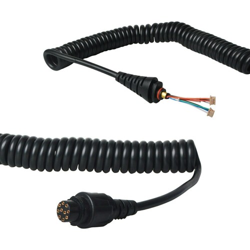 2.85M Stretchable Spring Cable For Hytera SM25A1 Remote Speaker Microphone - Zdjęcie 7 z 8