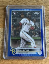 2022 Topps Chrome Logofractor Oneil Cruz Blue Refractor /150 Rookie Card Pirates