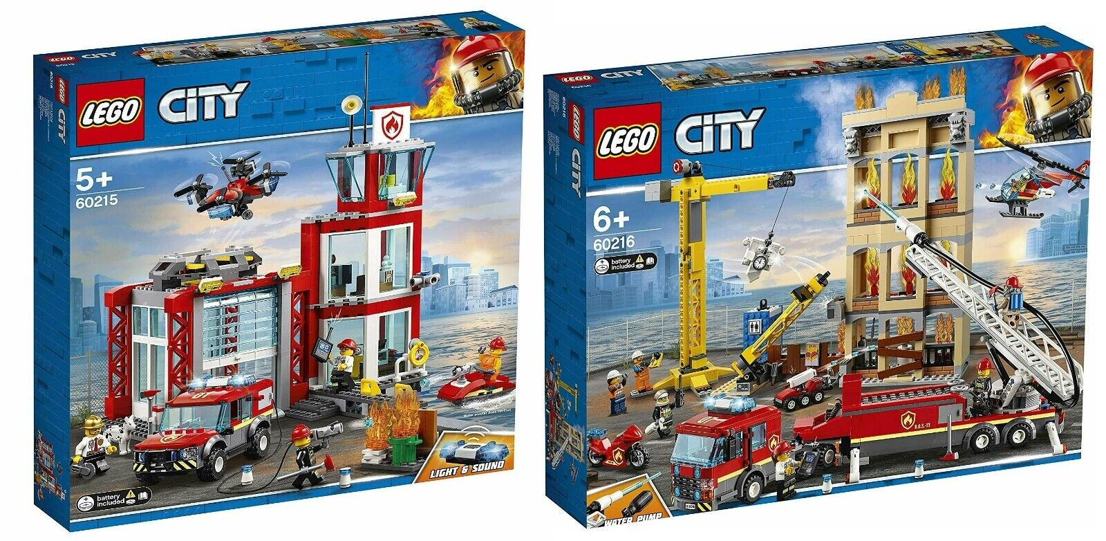 LEGO City 60215 Fire Station & 60216 Downtown Fire Brigade - GET $50 Off Now!