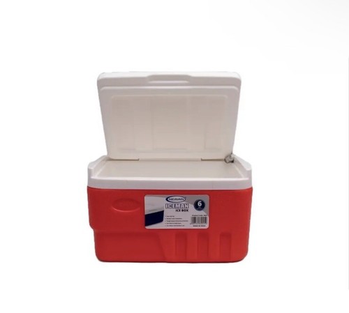 Ice Chest Cooler Cool Boxes Camping Picnic Insulated Food Container 6L Red - Picture 2 of 3