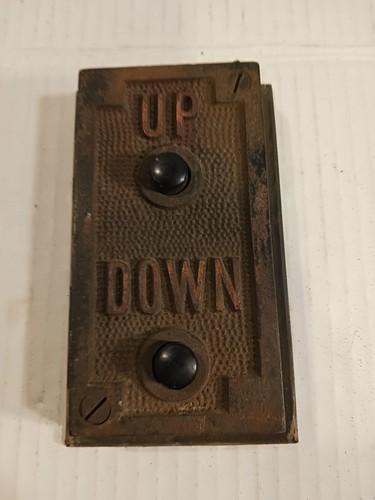 ELEVATOR CONTROL CALL BOX UP DOWN PANEL Old Building Hardware Part Piece - Picture 4 of 10