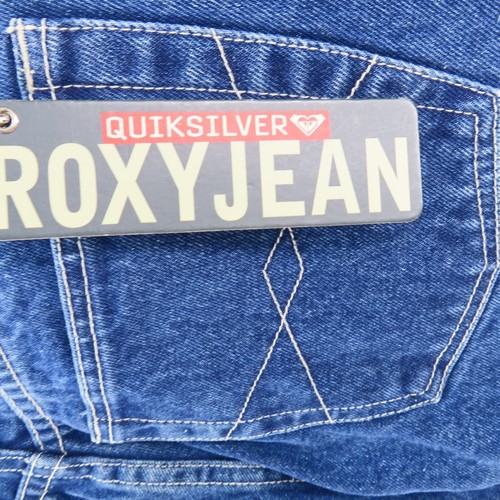 QUICKSILVER X ROXY Womens SZ 8 Dark Wash Bootlegger Jeans - Picture 9 of 16