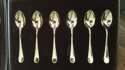 Besteck "Fürst" Solingen, vergoldet mit div. Zubehör - Bild 3 von 7