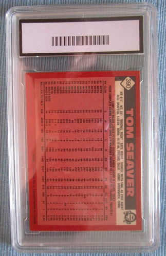 1986 O-PEE-CHEE TOM SEAVER BASEBALLKARTE GMA BEWERTET 10 - Bild 2 von 2