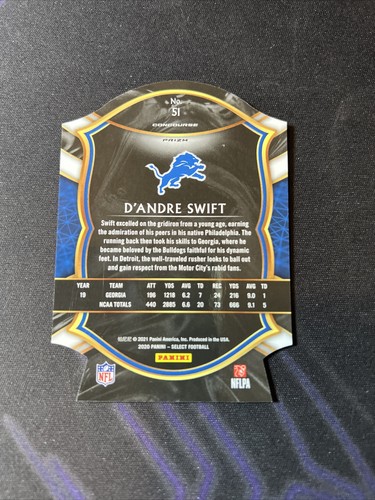 2020 Select D'Andre Swift - 4 Card Lot - Field Level, Concourse, Red White Blue - Bild 3 von 9