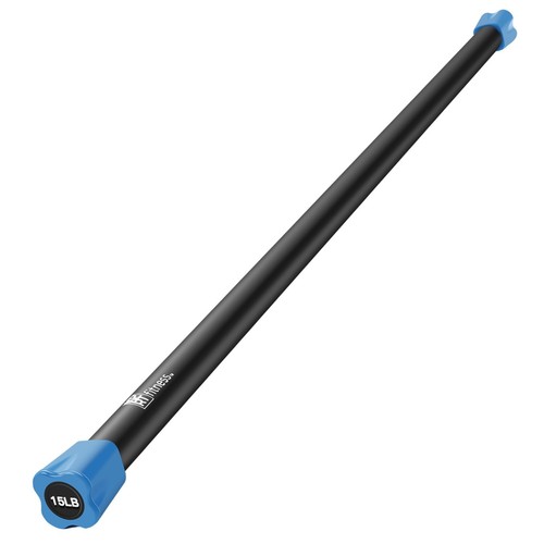 XPRT FITNESS 48''/ 4FT Weighted Workout Bar 5-30lb Steel Core Exercise Training - Picture 36 of 84