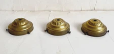 Vintage Metal Fitter Shade Holder Cup Canopy Cap Lamp Ceiling Light Fixture