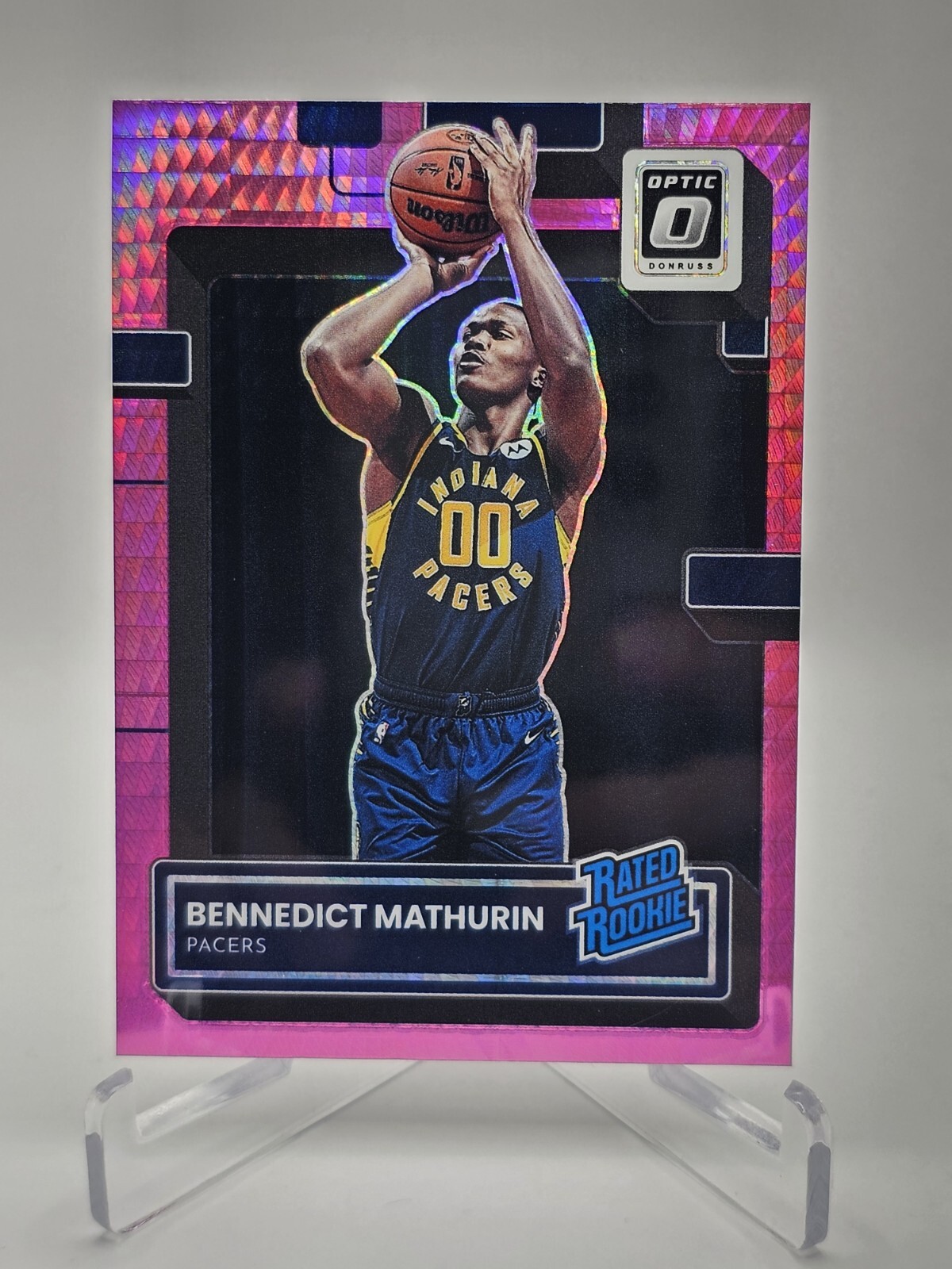 2022-23 Donruss Optic Hyper Pink #209 Bennedict Mathurin RR RC 