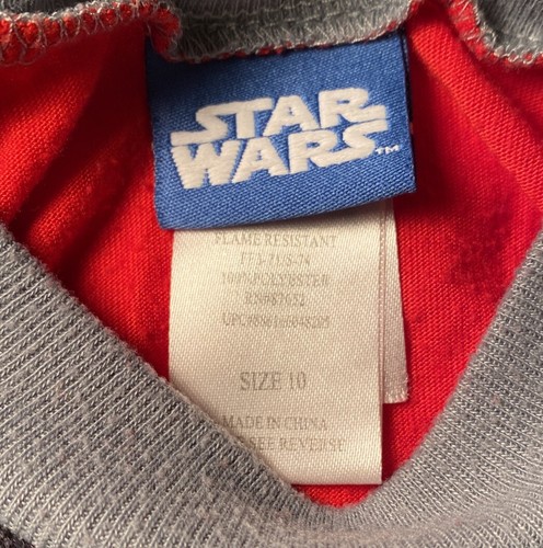 Lot Of 2 Star Wars Long Sleeve Pajama Sets Size Medium - 1 Clone Wars & 1 Lego - Picture 3 of 7