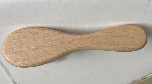 Newborn Wooden Baby Hairbrush (LSX) Brush Natural Hair Soft Bristles Scrub Tool - Picture 6 of 6