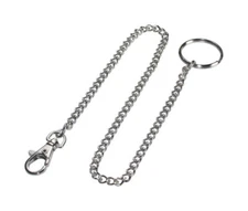 Hillman Metal Silver Belt Hooks/Pocket Chains Key Chain