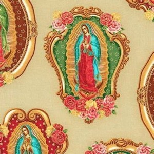 Kaufman-Inner-Faith-Virgin-de-Guadalupe-SRKM-15651-14-Natural-w-Gold-Met-BTY