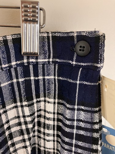 VTG Plaid Pleated Midi Skirt 16 Modest Cottagecore Preppy Old Money Nautical - Picture 2 of 4