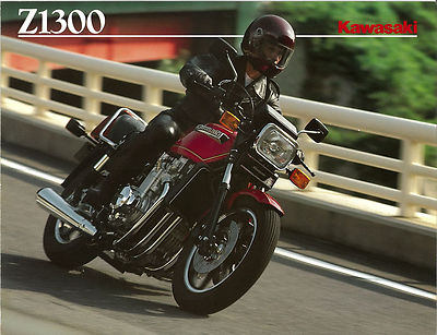 KAWASAKI Brochure Z1300 G ZG1300 KZ1300 1984 1985 Sales Catalog