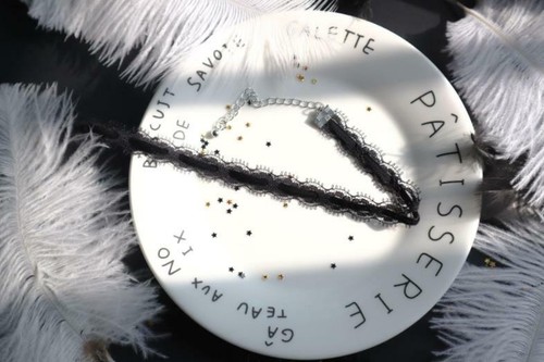 7PCS Black Lace Choker Flower Tattoo Gothic Vintage Collar Necklace 90s - Picture 9 of 14