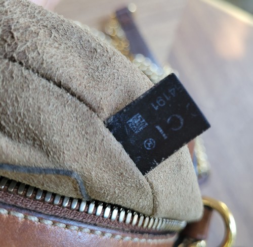 Gucci GG Supreme Monogram Cuoio Toscano Mini Chain Shoulder Bag Beige Ebony Cuir - Bild 18 von 23
