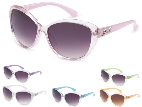 Giselle Eyewear Damen Vintage Cat Eye klares Gestell Designer Sonnenbrille + weiche Tasche - Bild 1 von 10