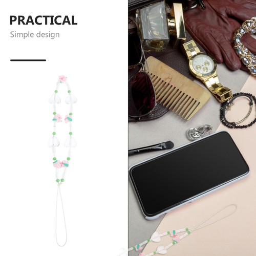 Flower Phone Lanyard Mobile Strap Hanging Chain Chains for Women - 第 6/12 張圖片