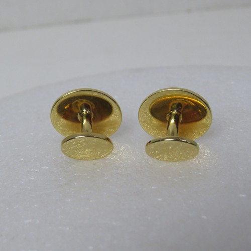 Tiffany & Co 18 KT Yellow Gold Cufflinks Please Return to Tiffany & Co 750 18KT - Picture 7 of 9