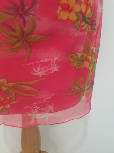 Vestido de Verano WET SEAL Rosa Floral Años 90 Sin Mangas Talla 14 aprox - Imagen 6 de 7