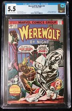 Werewolf by Night #32, CGC 5.5, August 1975, Marvel, 1st app of Moon Knight!