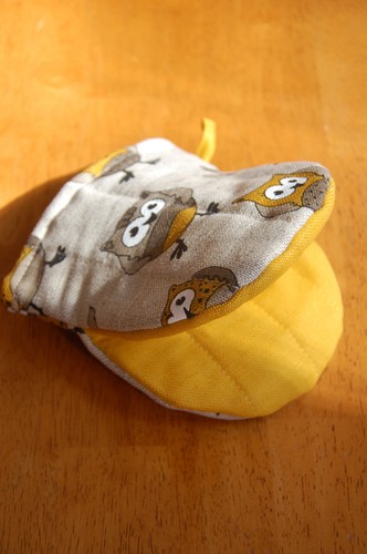Authentische einzigartige Bio Leinen/Baumwolle Mini Ofenhandschuhe - Bild 3 von 11