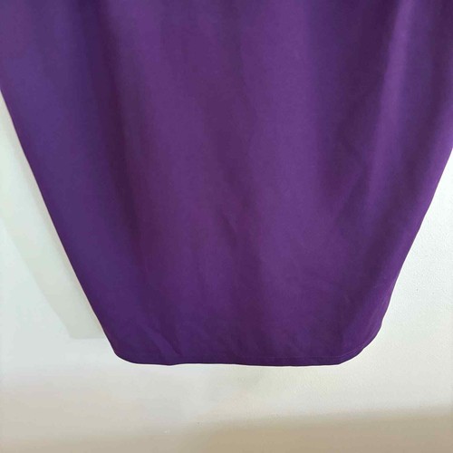 Miusol Dress Women’s Purple Pleated Peplum Zip Neck Zip Back Lined Work Party XL - Picture 5 of 7