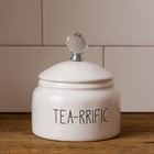 Tea ceramic Canister with Lid - TEA-RRIFIC