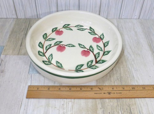 Crock Shop Santa Ana CA Round Heavy Ceramic Tart Pie Quiche Pan Cherries - Picture 11 of 12