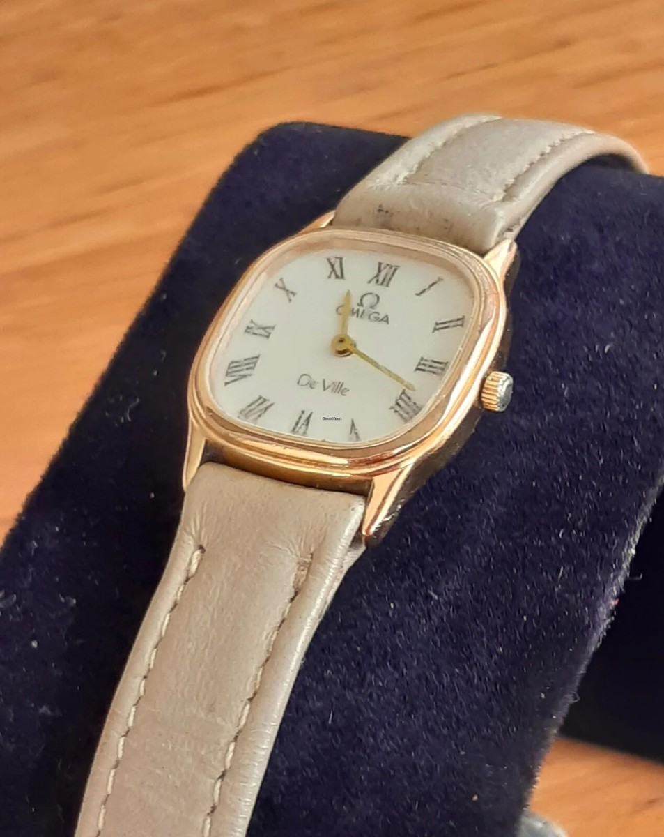 時計 OMEGA DeVille Cal.1450 Quartz vintage Vintage Omega DeVille 591.0281 Cal 1450 Gold Qz Women's