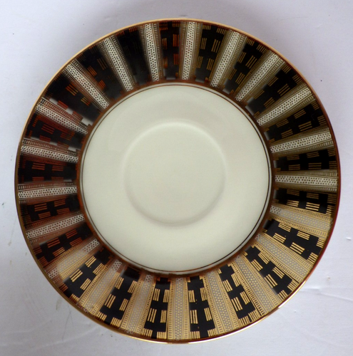 Oscar Schaller Bavaria Elfenbein Porzellan Footed Tea Cup Saucer & Dessert Plate - Picture 6 of 13