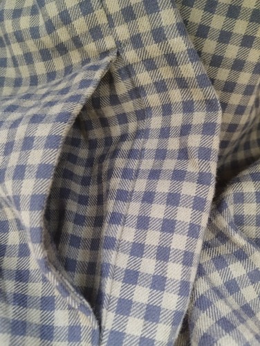 Vintage Eger Women's Plaid Gingham Midi Skirt Sz 40 Green Purple Cotton Germany - Picture 7 of 13