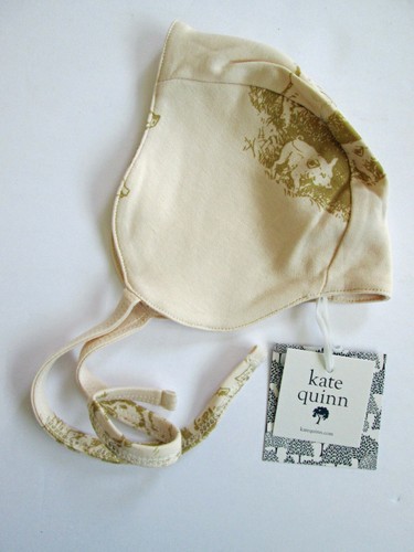 NUEVO Sombrero de vuelo de piloto Kate Quinn 6-12 Mos. Cerditos Cerdo Granja Jardín Algodón Orgánico - Imagen 1 de 7