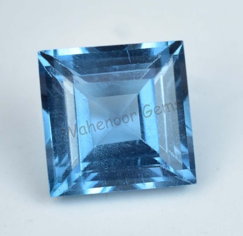 4.70 Ct Natural Blue Indicolite Tourmaline Certified Princess Loose Gemstone - Imagen 6 de 7
