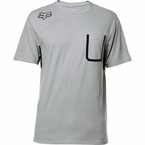 NWT-New-FOX-RACING-SS-Redplate-360-Airline-Tee-Shirt-L-Large-Gray-Mens-n72d