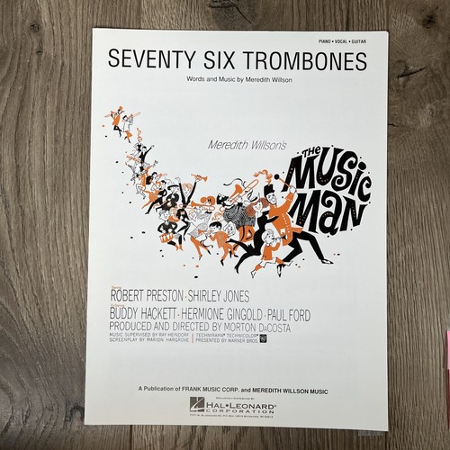 Seventy Six Trombones Sheet Music The Music Man New Hal Leonard - Picture 2 of 4