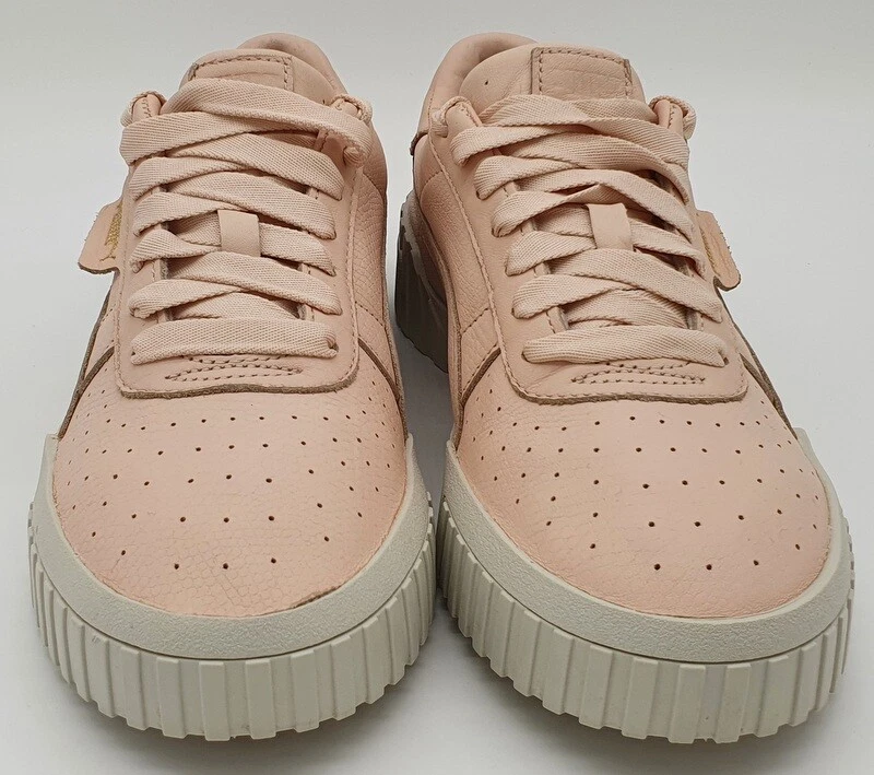 Puma pale pink hotsell cali leather trainers
