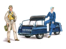 Plus Model 1/48 Cushman Mod.39 US Personnel Transport Scooter w/Crew WWII AL4027