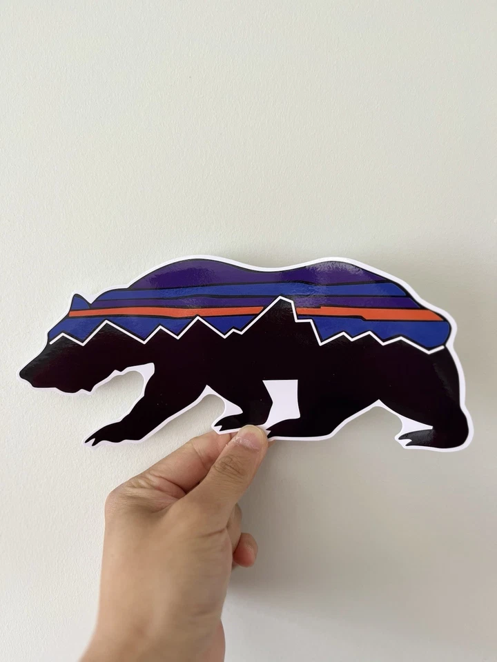Mountain Sunset Bear Sticker – Waterproof Vinyl Gloss finished - Image 2 of 2
